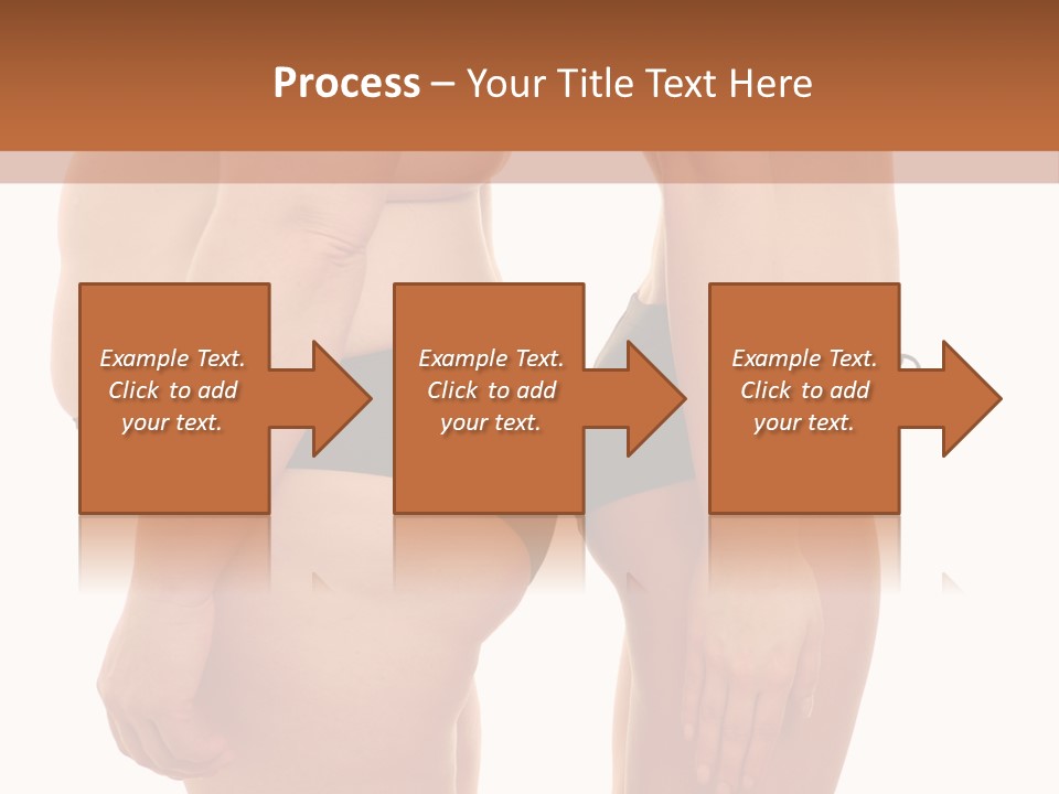 Isolated Woman Big PowerPoint Template