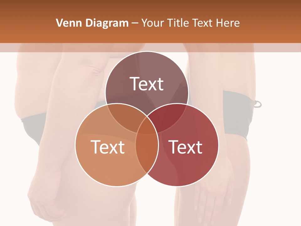 Isolated Woman Big PowerPoint Template