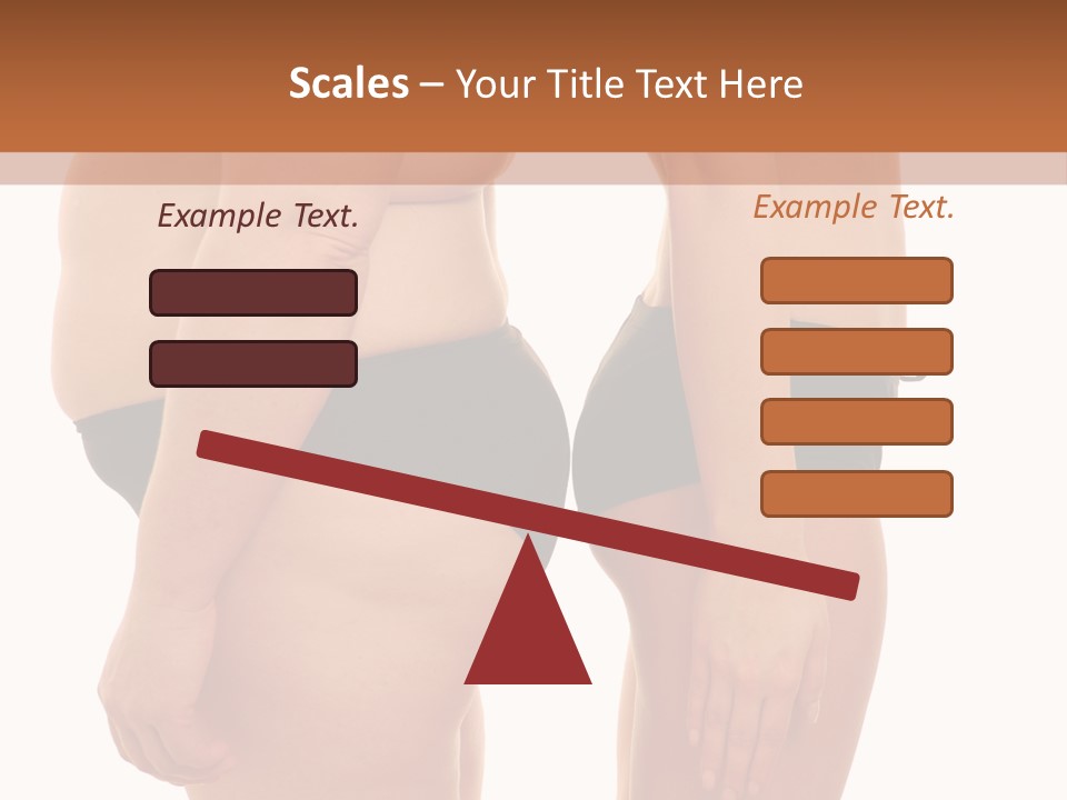 Isolated Woman Big PowerPoint Template