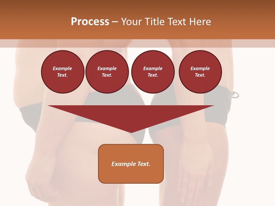 Isolated Woman Big PowerPoint Template