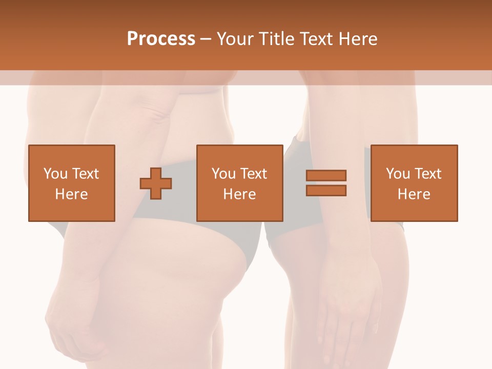 Isolated Woman Big PowerPoint Template