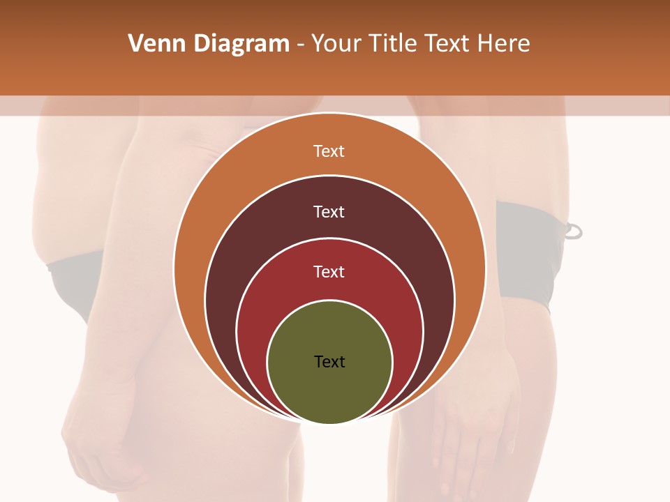 Isolated Woman Big PowerPoint Template