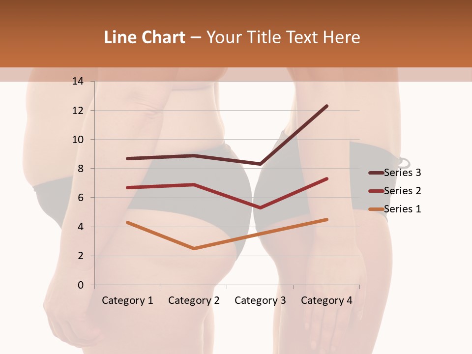 Isolated Woman Big PowerPoint Template