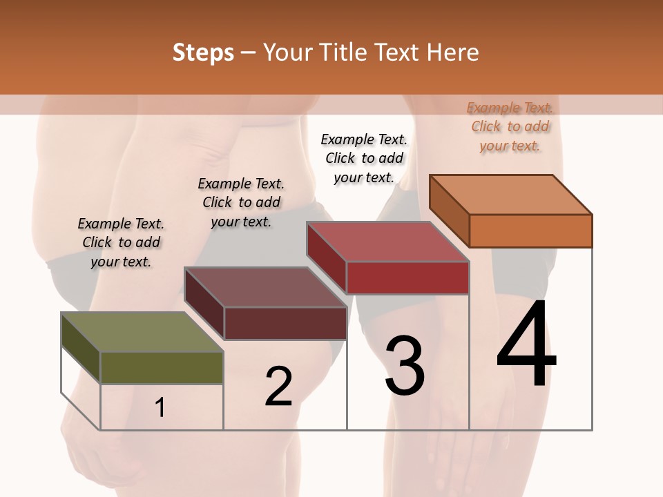 Isolated Woman Big PowerPoint Template