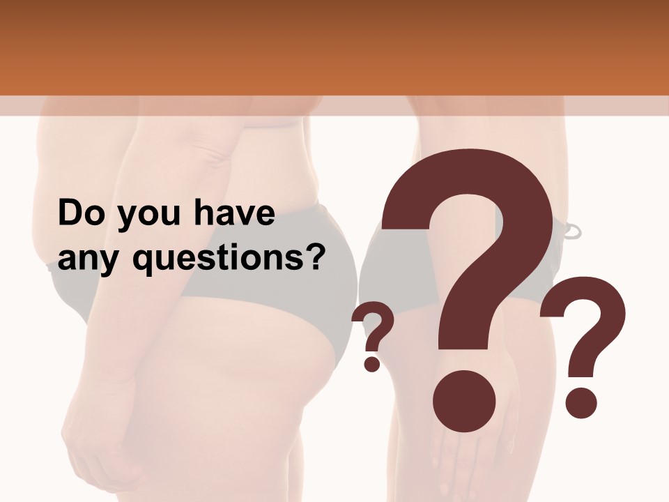 Isolated Woman Big PowerPoint Template