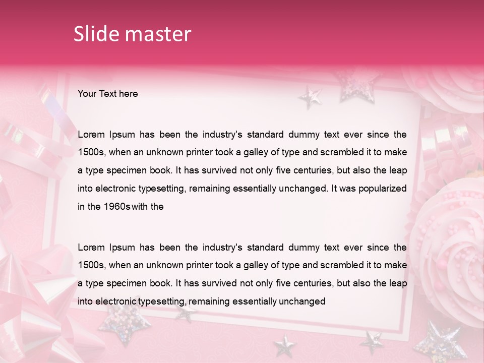 Space Paper Ribbon PowerPoint Template