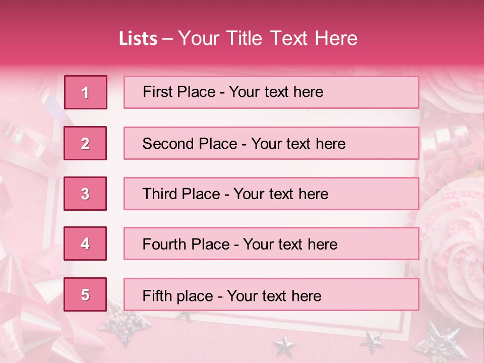 Space Paper Ribbon PowerPoint Template