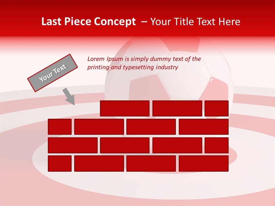 Challenge Target Illustration PowerPoint Template