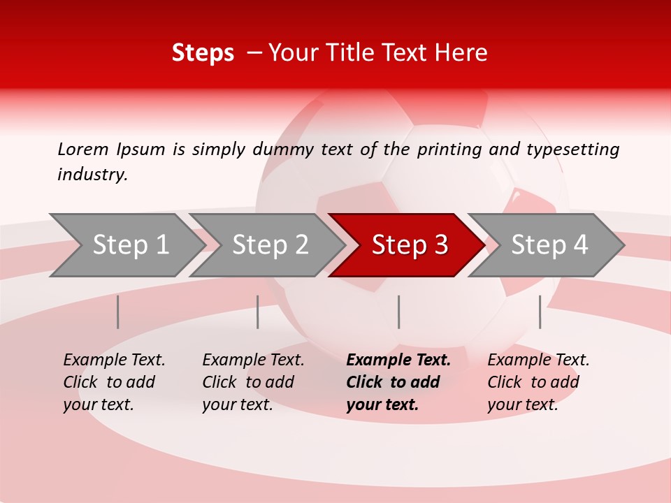 Challenge Target Illustration PowerPoint Template