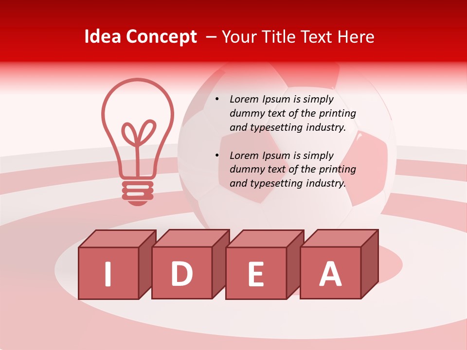 Challenge Target Illustration PowerPoint Template