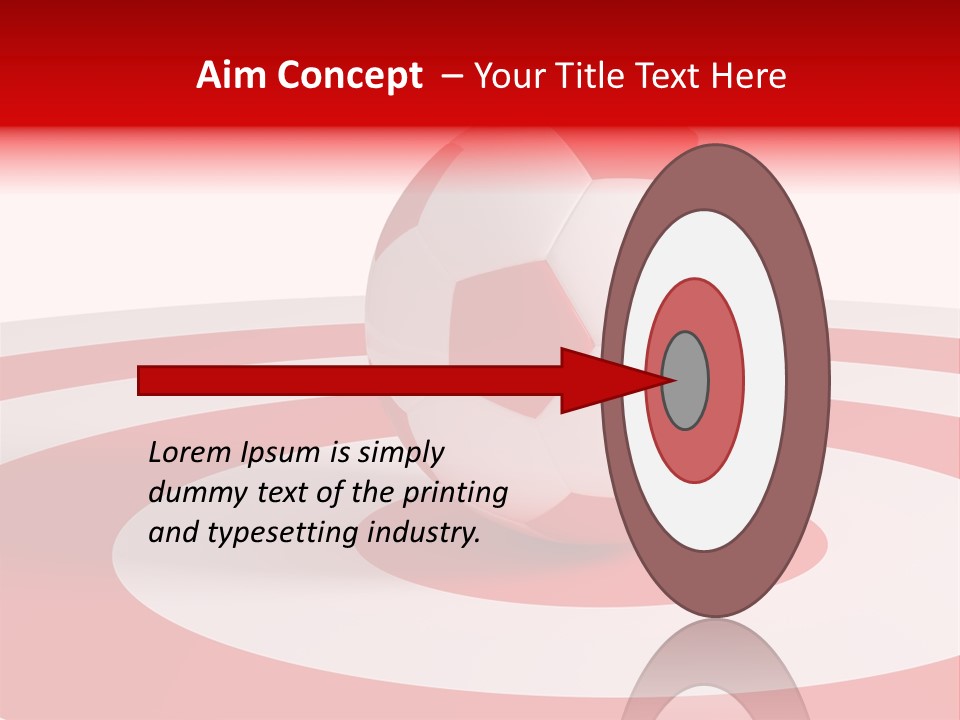 Challenge Target Illustration PowerPoint Template