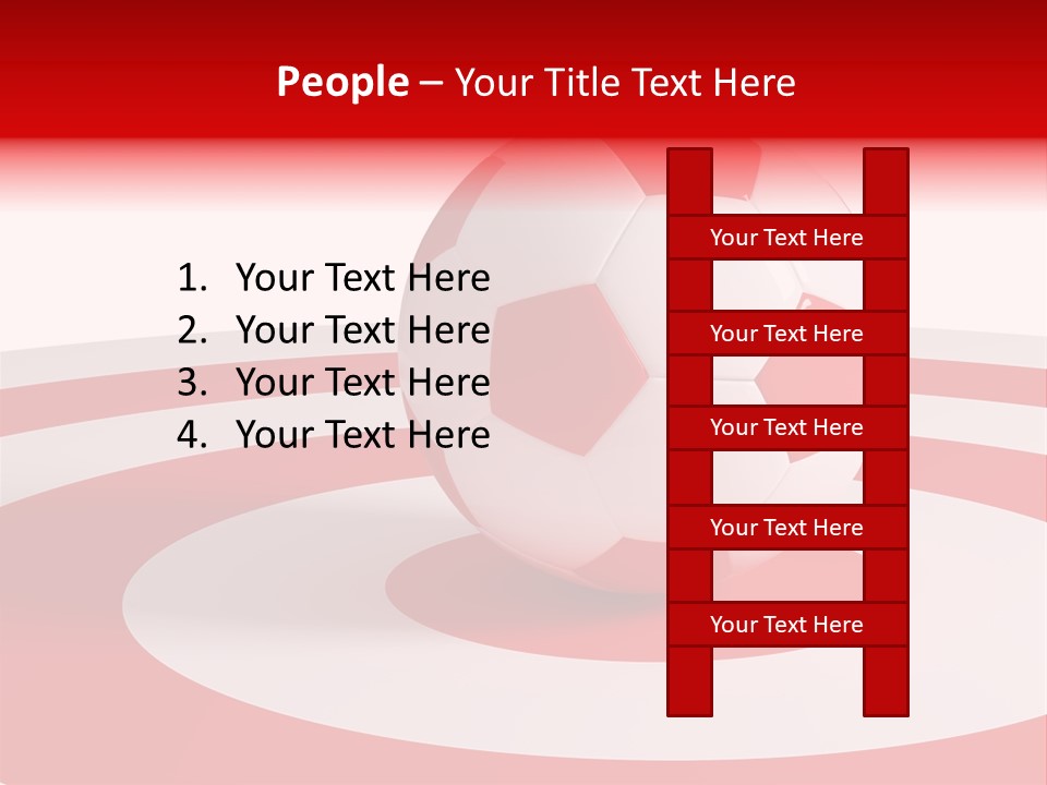 Challenge Target Illustration PowerPoint Template