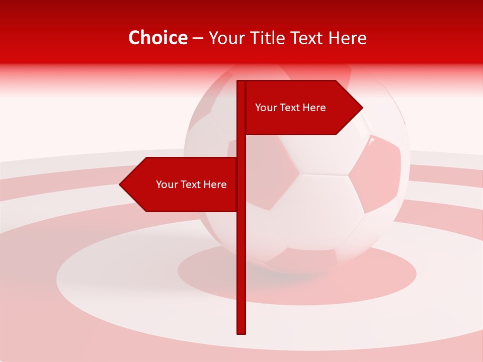 Challenge Target Illustration PowerPoint Template