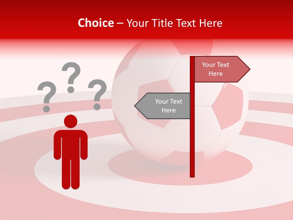 Challenge Target Illustration PowerPoint Template