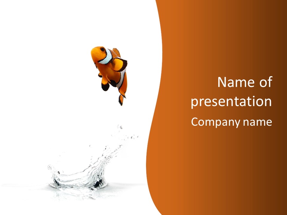 Orange Action Ocean PowerPoint Template