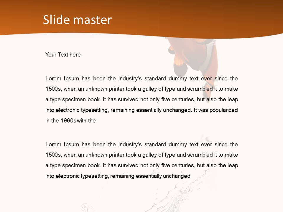 Orange Action Ocean PowerPoint Template