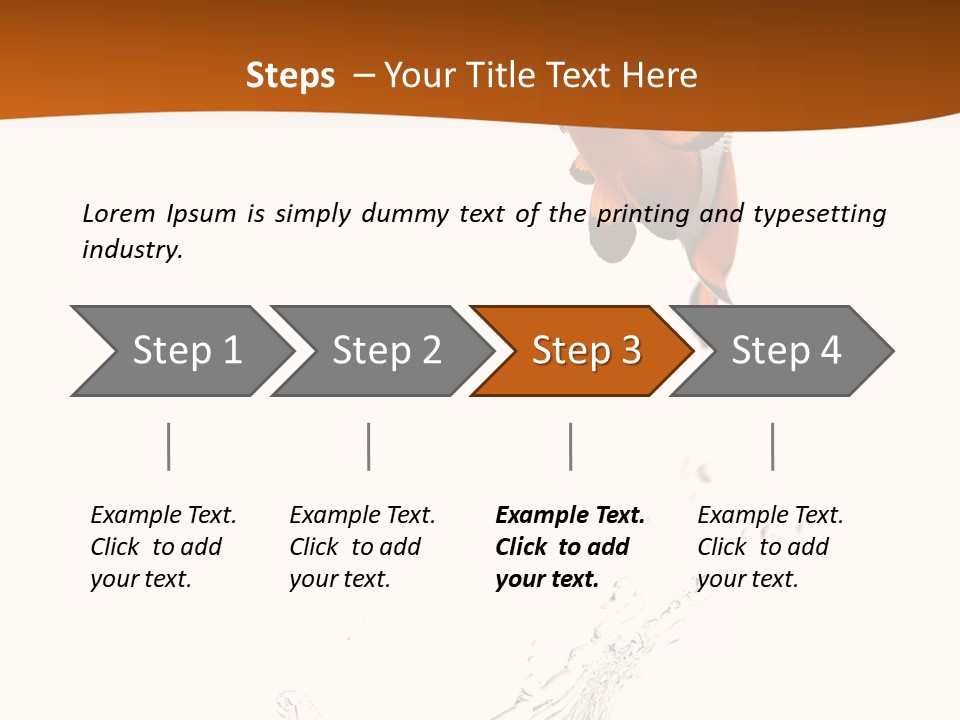 Orange Action Ocean PowerPoint Template