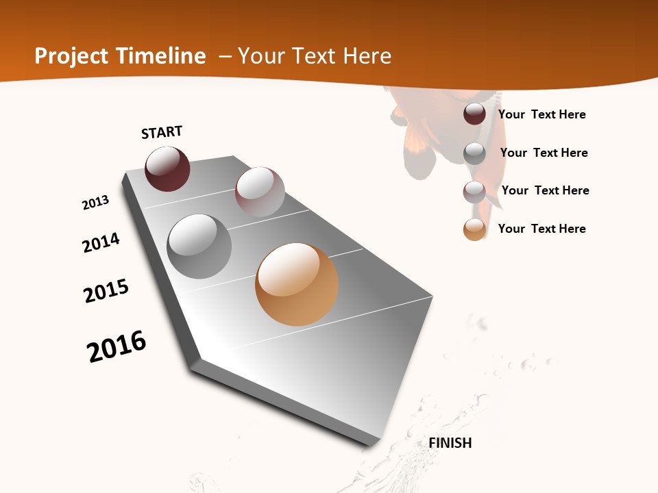 Orange Action Ocean PowerPoint Template