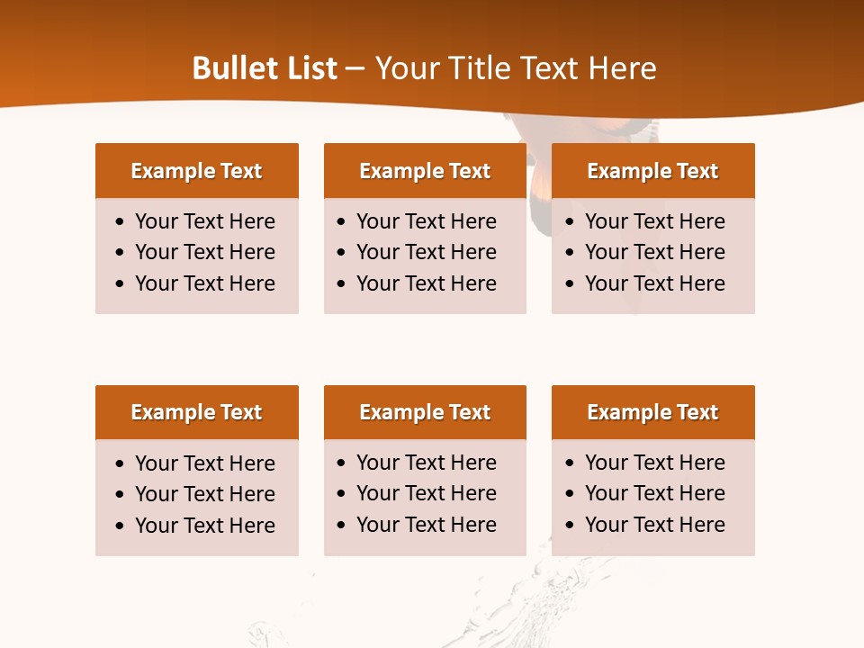 Orange Action Ocean PowerPoint Template