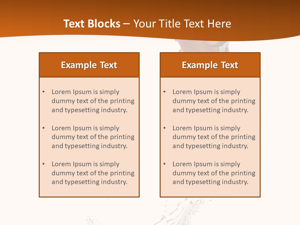 Orange Action Ocean PowerPoint Template
