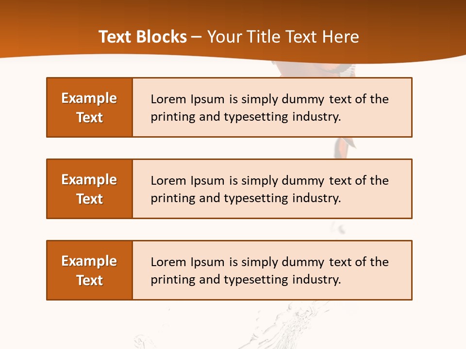 Orange Action Ocean PowerPoint Template