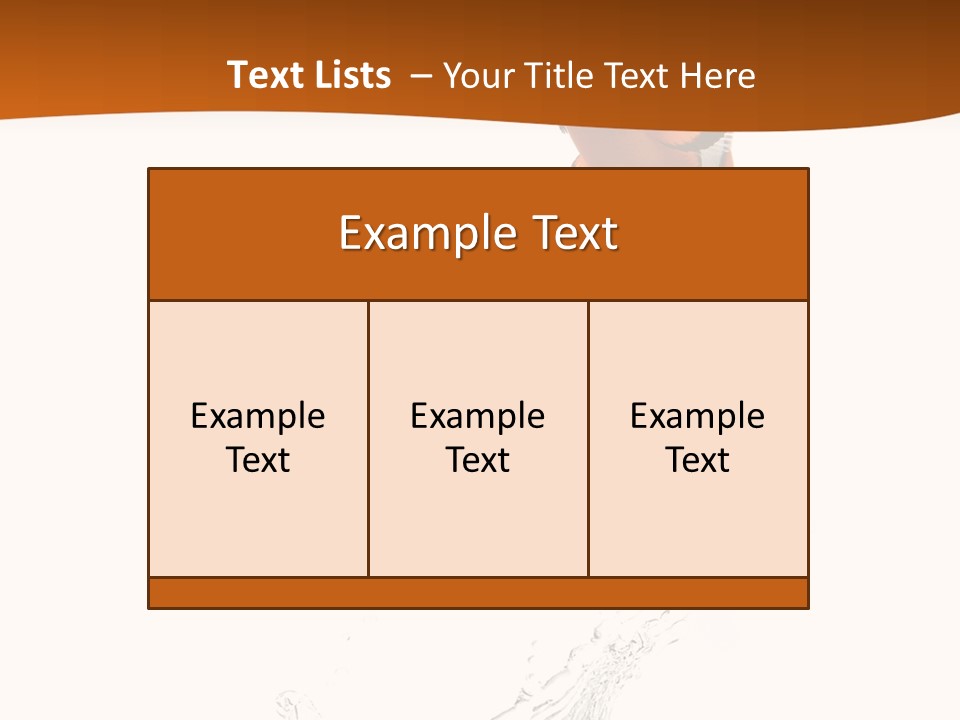 Orange Action Ocean PowerPoint Template