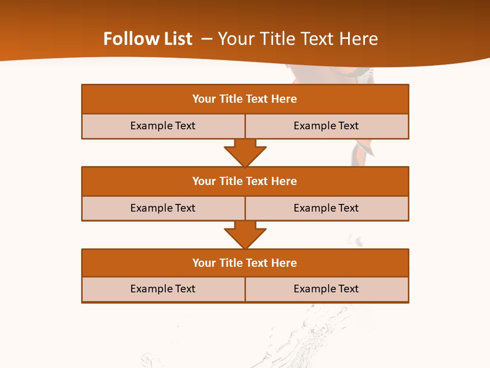 Orange Action Ocean PowerPoint Template