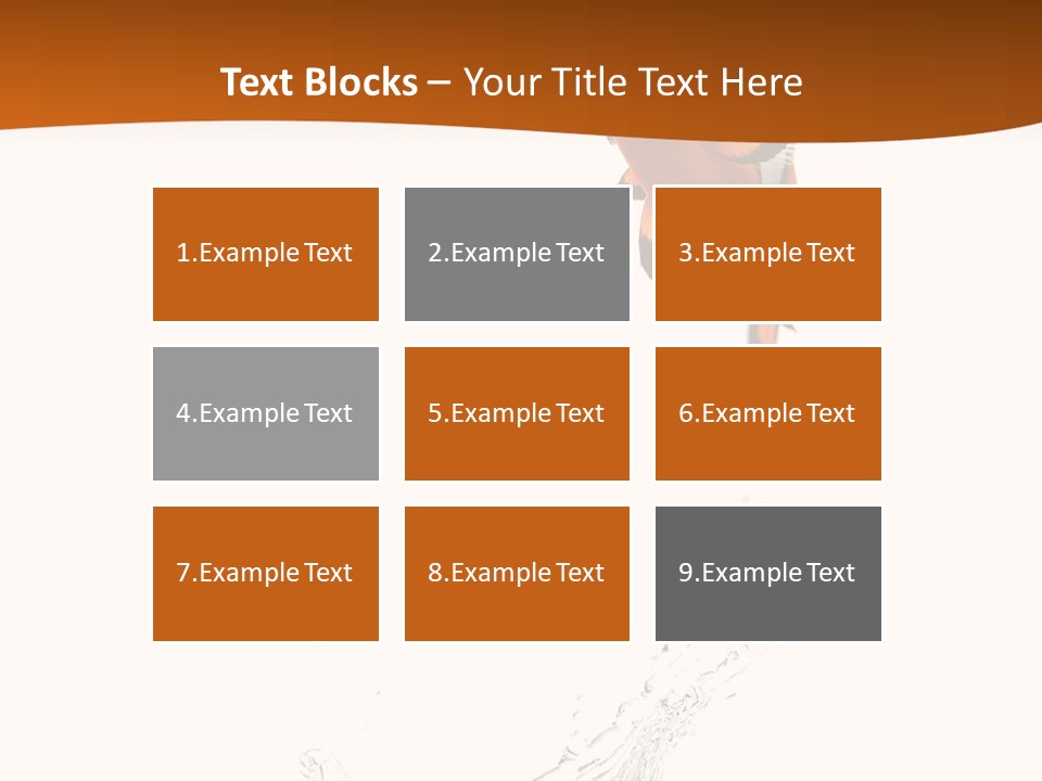 Orange Action Ocean PowerPoint Template