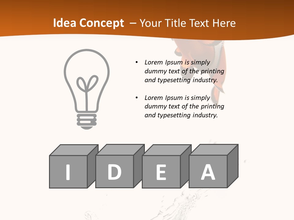 Orange Action Ocean PowerPoint Template