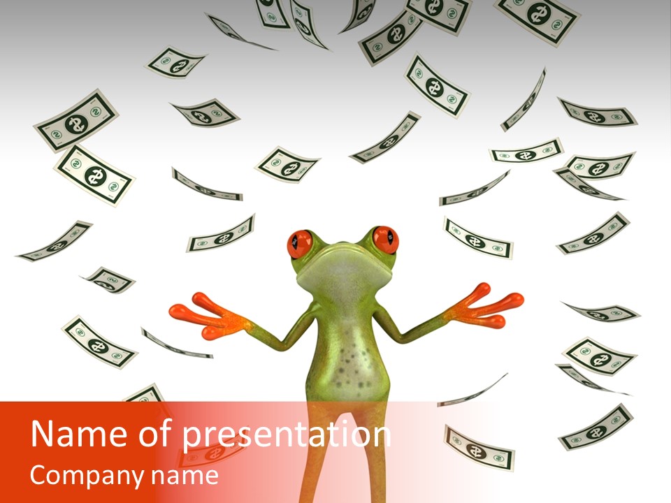 Toad Green Illustration PowerPoint Template