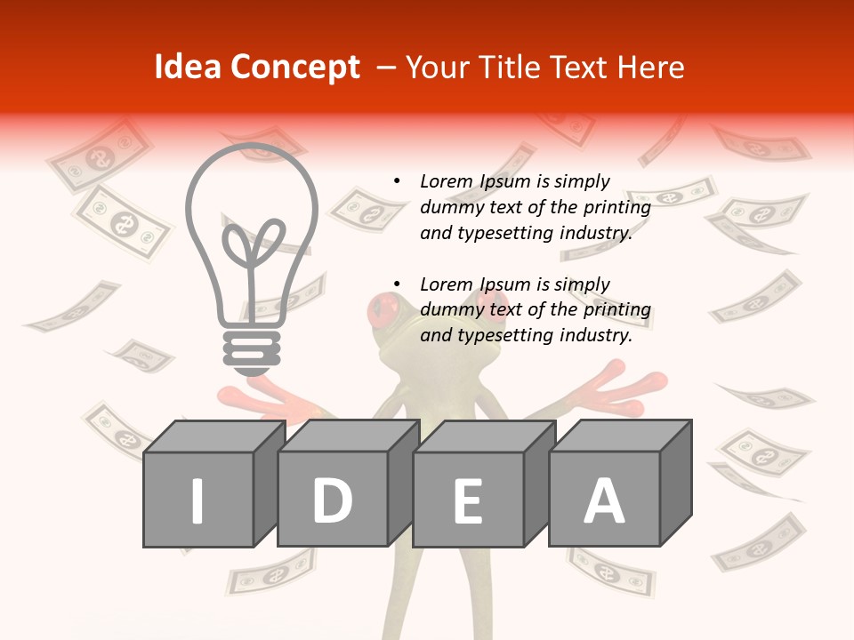 Toad Green Illustration PowerPoint Template