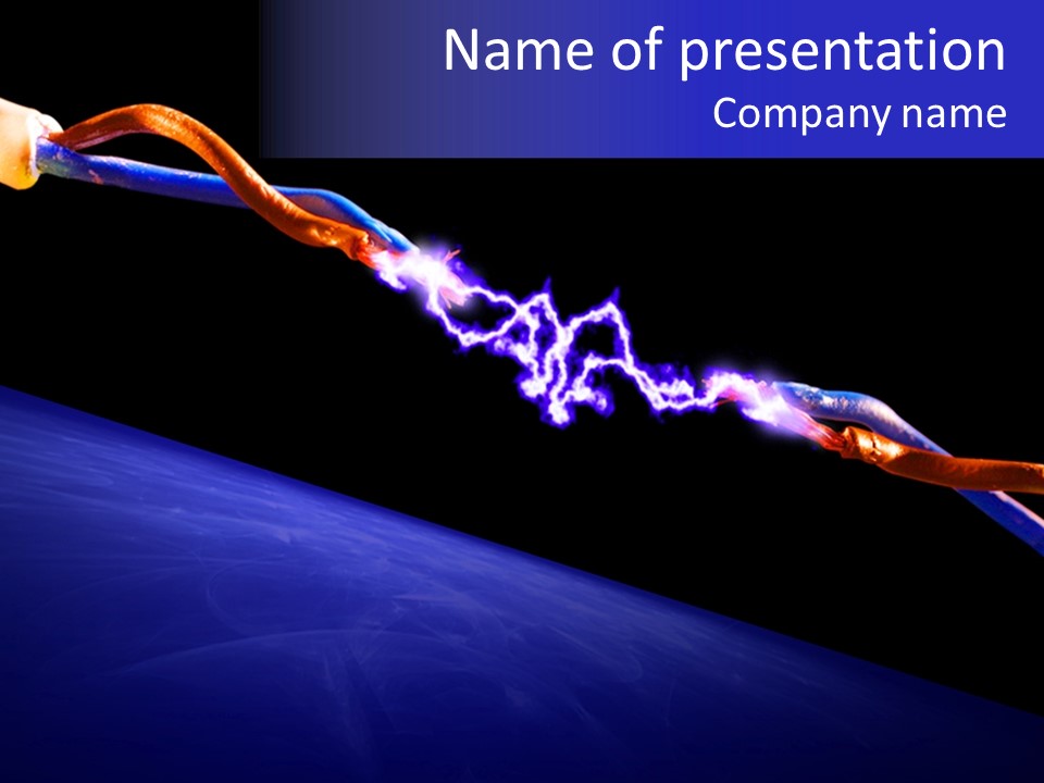 Electrician Amp Shock PowerPoint Template