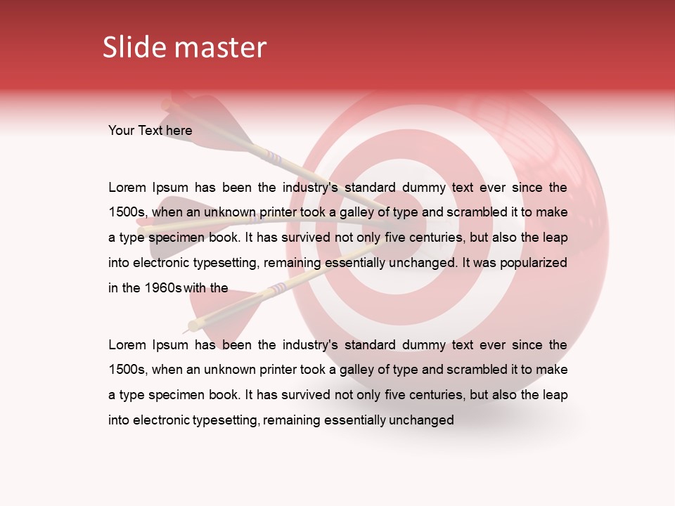 Sport Aspirations Luck PowerPoint Template