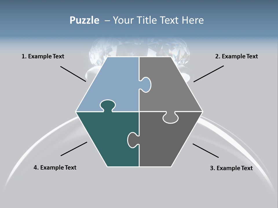 Gold Fashion Gem PowerPoint Template