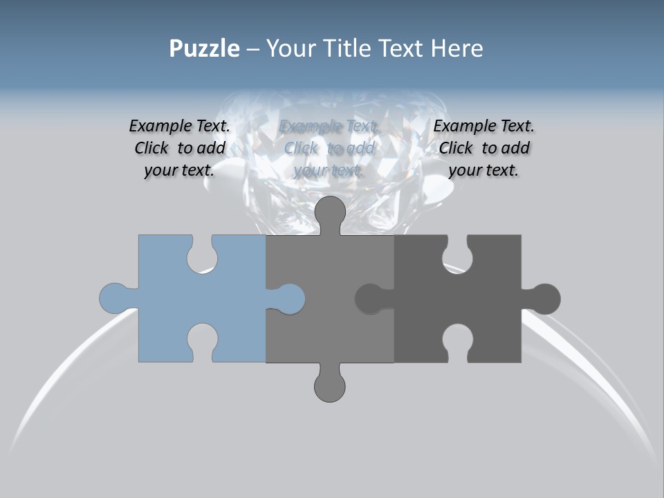 Gold Fashion Gem PowerPoint Template