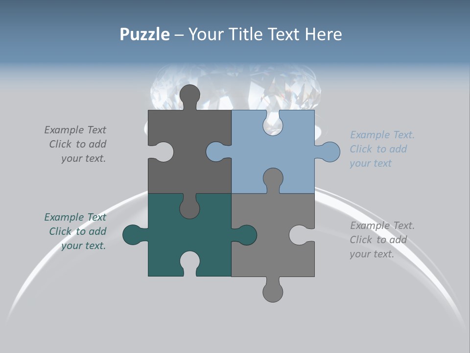 Gold Fashion Gem PowerPoint Template