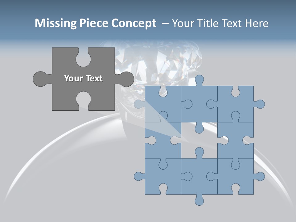 Gold Fashion Gem PowerPoint Template