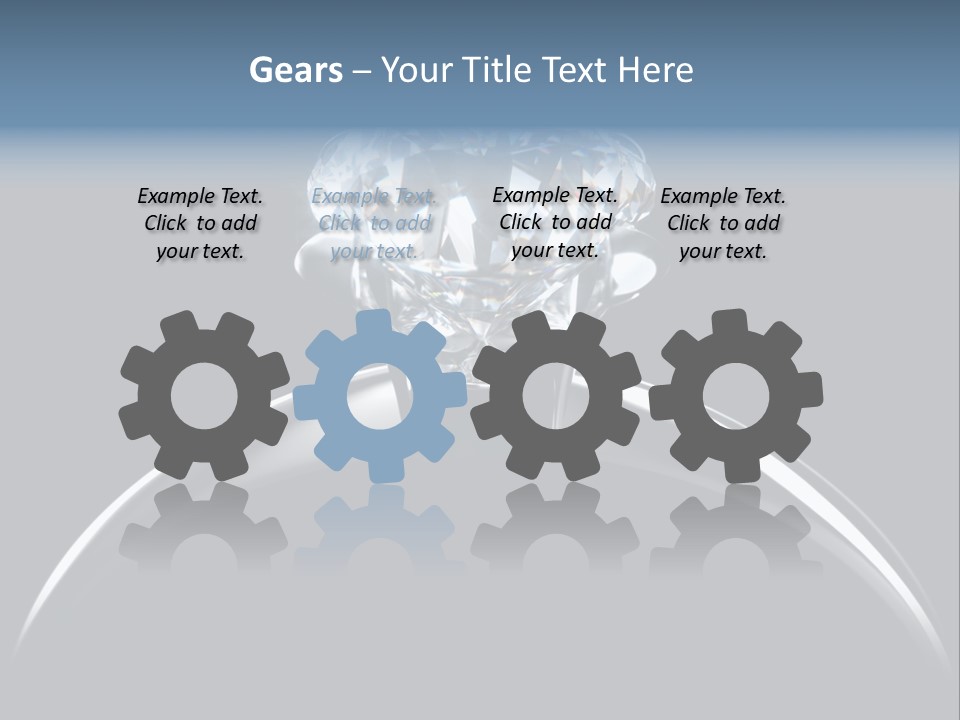 Gold Fashion Gem PowerPoint Template