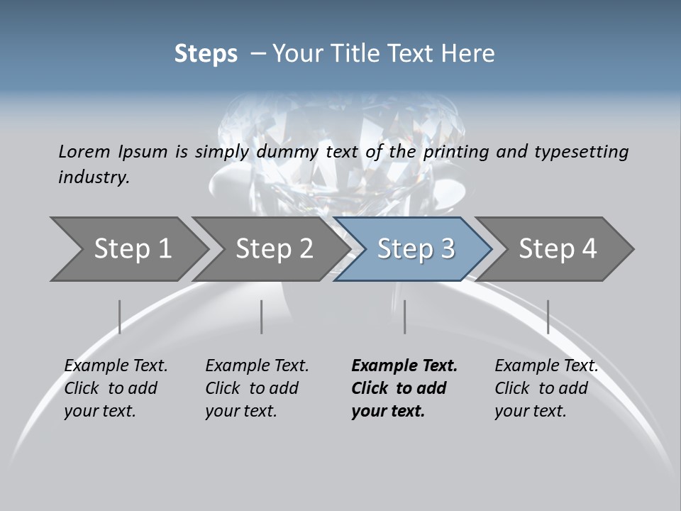 Gold Fashion Gem PowerPoint Template