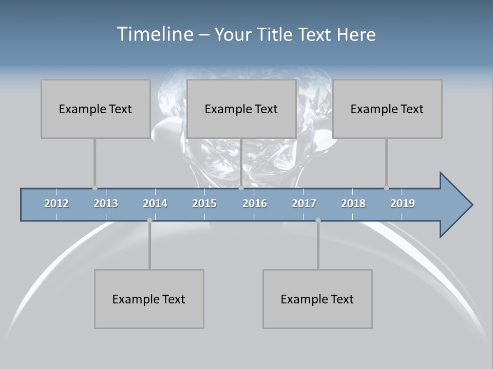 Gold Fashion Gem PowerPoint Template