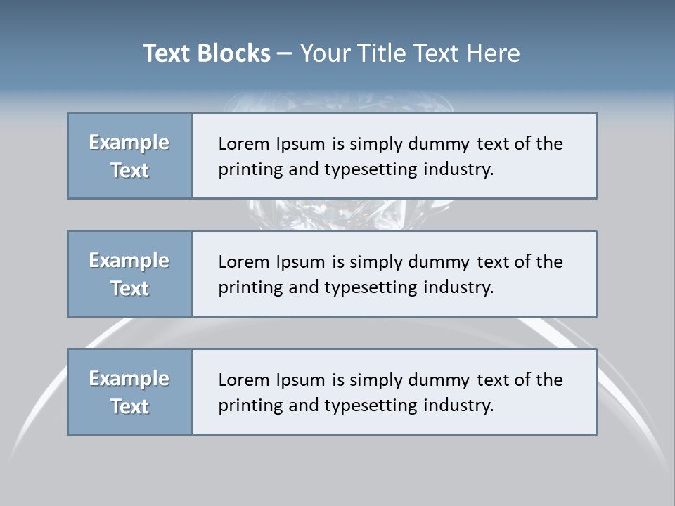 Gold Fashion Gem PowerPoint Template