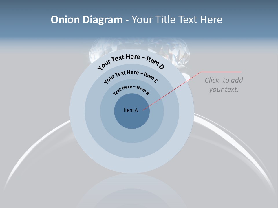 Gold Fashion Gem PowerPoint Template