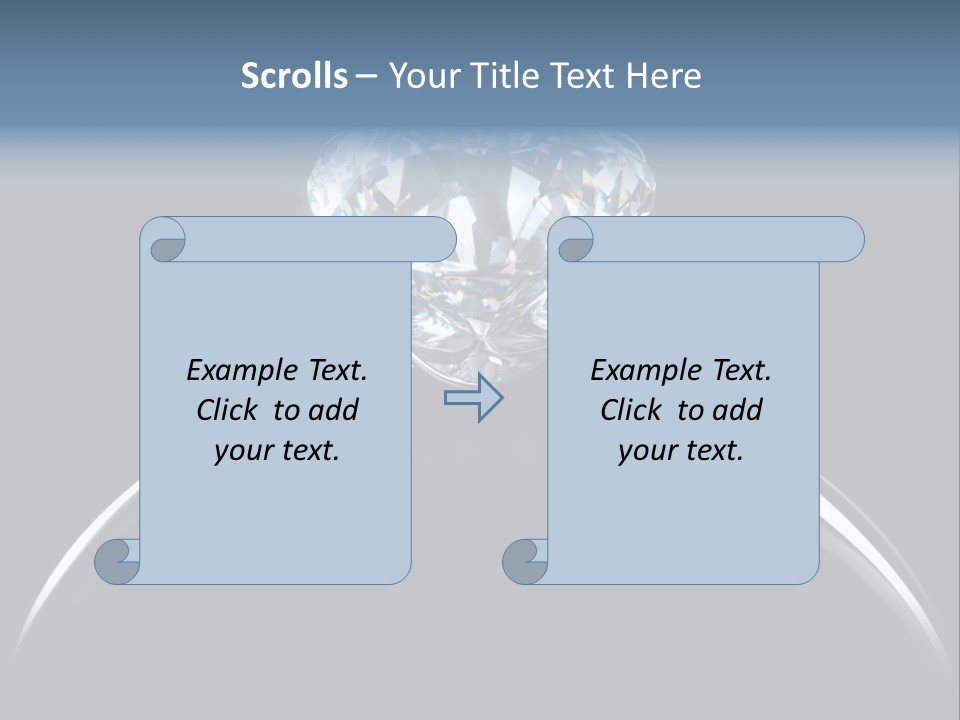 Gold Fashion Gem PowerPoint Template