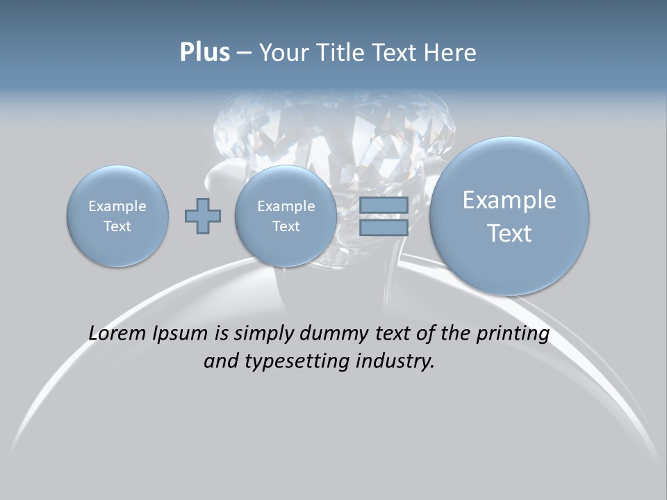 Gold Fashion Gem PowerPoint Template