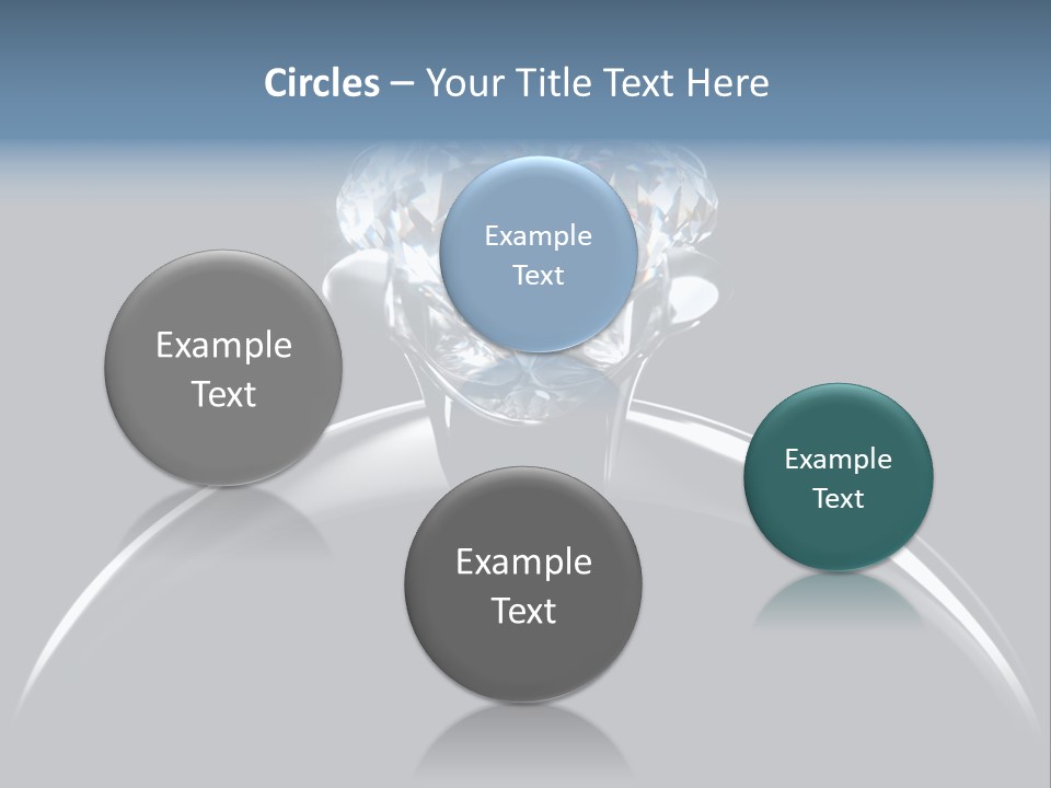 Gold Fashion Gem PowerPoint Template