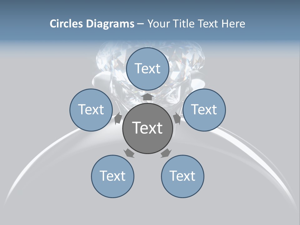 Gold Fashion Gem PowerPoint Template