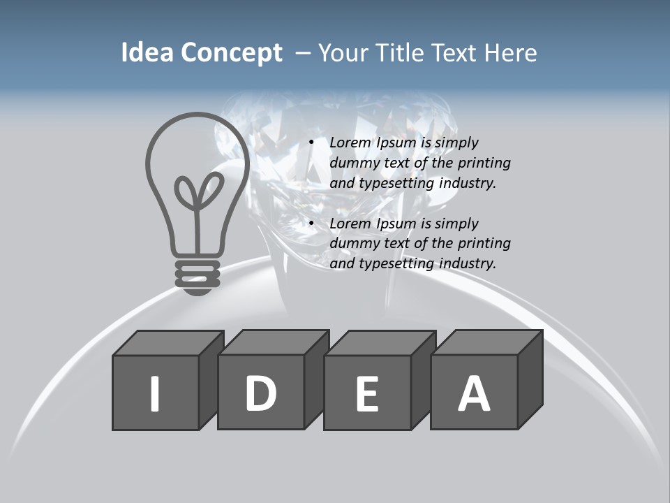 Gold Fashion Gem PowerPoint Template