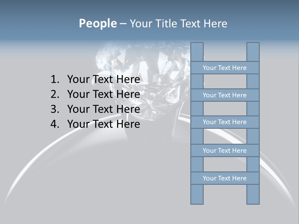 Gold Fashion Gem PowerPoint Template