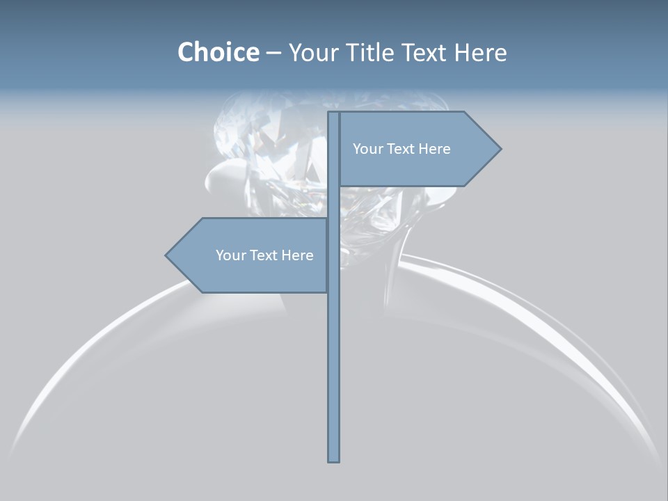 Gold Fashion Gem PowerPoint Template