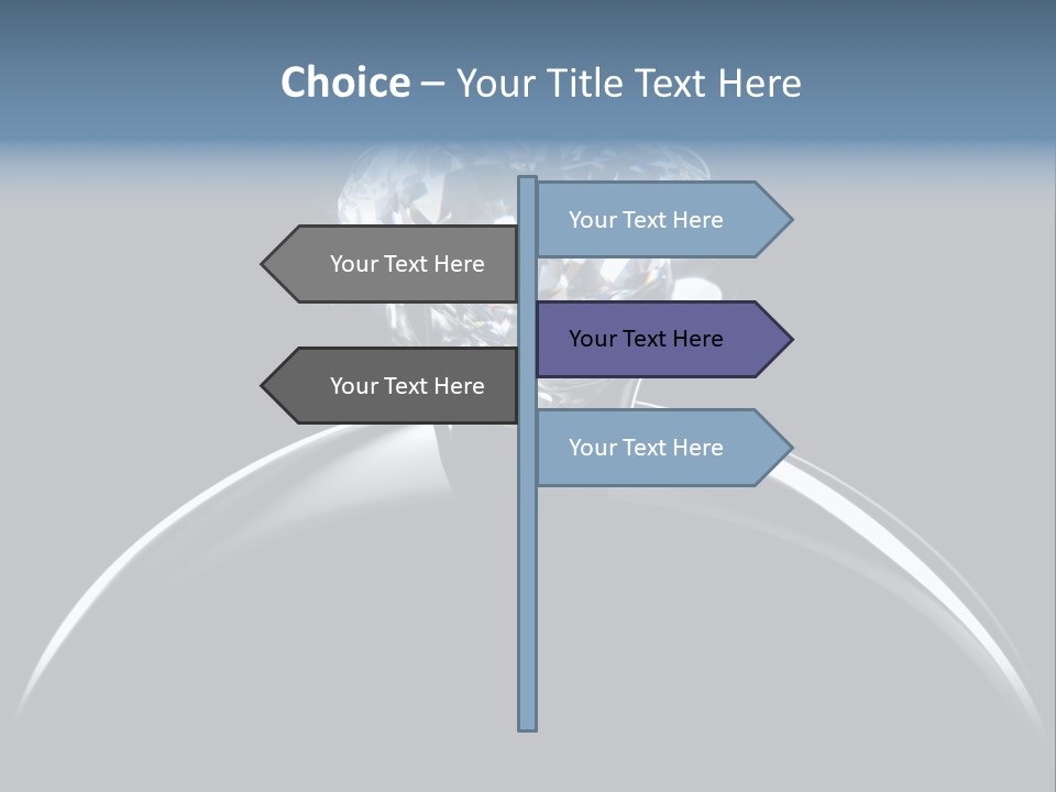 Gold Fashion Gem PowerPoint Template